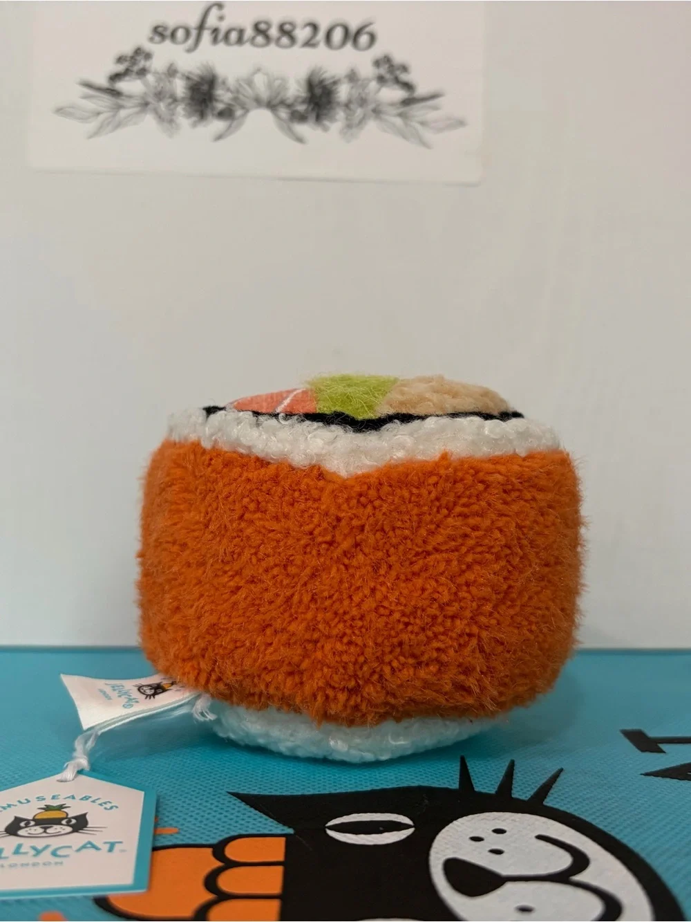 #020 AUTHENTIC NWT Jellycat Codhi Californian Roll Sushi- UK Exclusive!